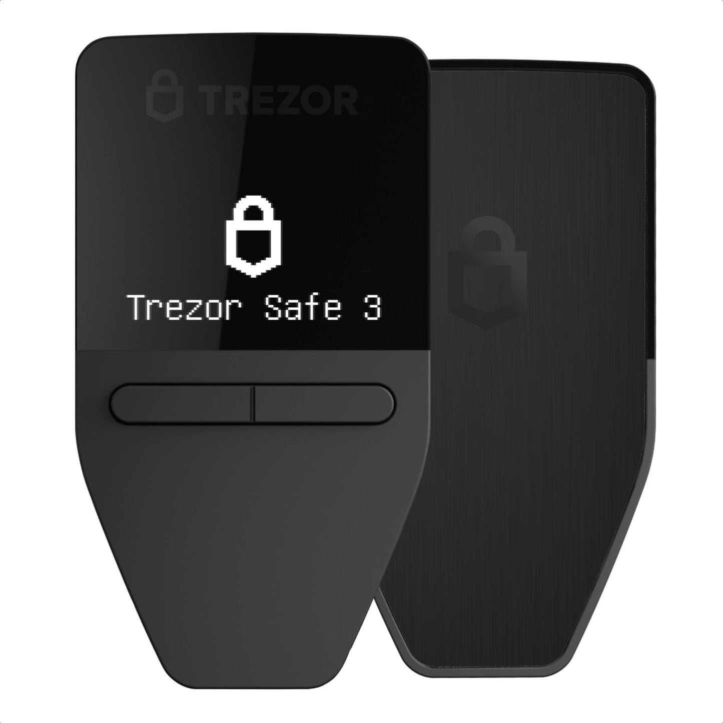 Trezor Safe 3 - Portefeuille Matériel Crypto Protégé par Phrase Secrète et Élément Sécurisé, Sécurité Bitcoin, Support de Plus de 1 000 Cryptos, Interface Facile à Utiliser (Cosmic Black)